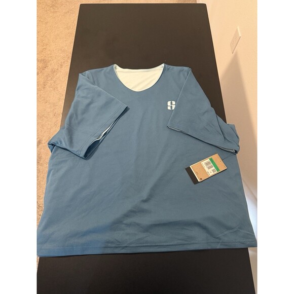 Nike Tops - Nike Dri-FIT Women’s XL Blue Double Layer Athletic Top Built-In Liner NWT